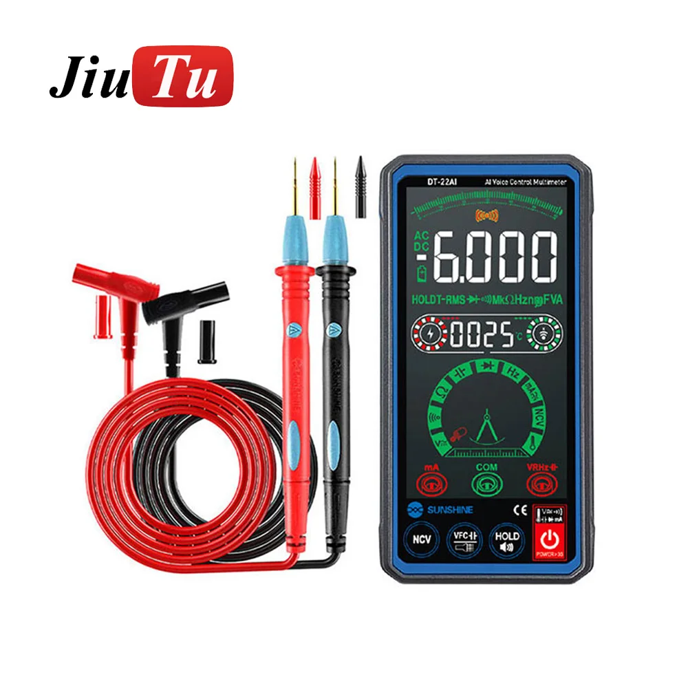 Newest Sunshine Dt-22Ai Fully Automatic High Precision Voice Control  Digital Multimeter