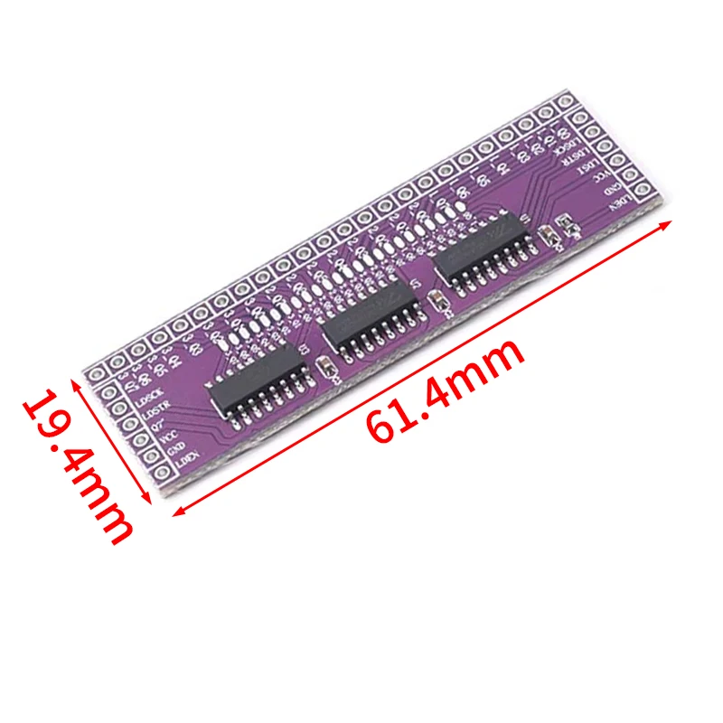 Snvi 74HC595 Seriell-zu-Parallel-IO-Erweiterungsmodul Mikrocontroller-Pin-Erweiterer 3 bis 24 Kanal Ausgangsanschluss LED-Treiber – Detail 3