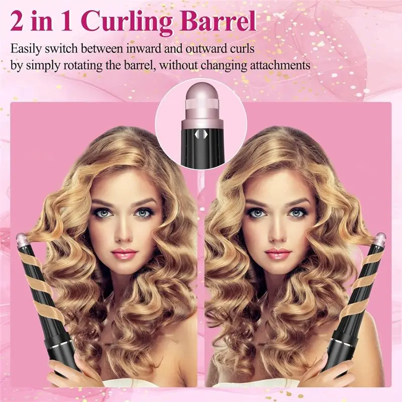 【بيع سريع 】 أدوات تجعيد الشعر المخروطية لـ Flexstyle HD435/430، لمرفق Shark Flex Style، أسطوانات طويلة، شريط تجعيد ذاتي