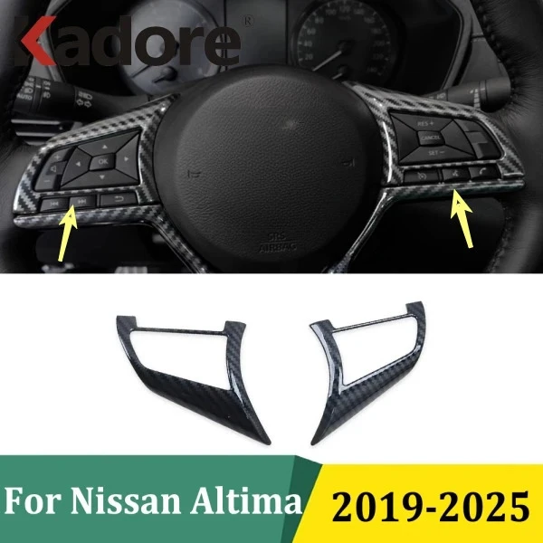 لنيسان ألتيما 2019 2020 2021 2022 2023 2024 2025 عجلة القيادة الغطاء الواقي ملصق الكسوة اكسسوارات السيارات التصميم #1