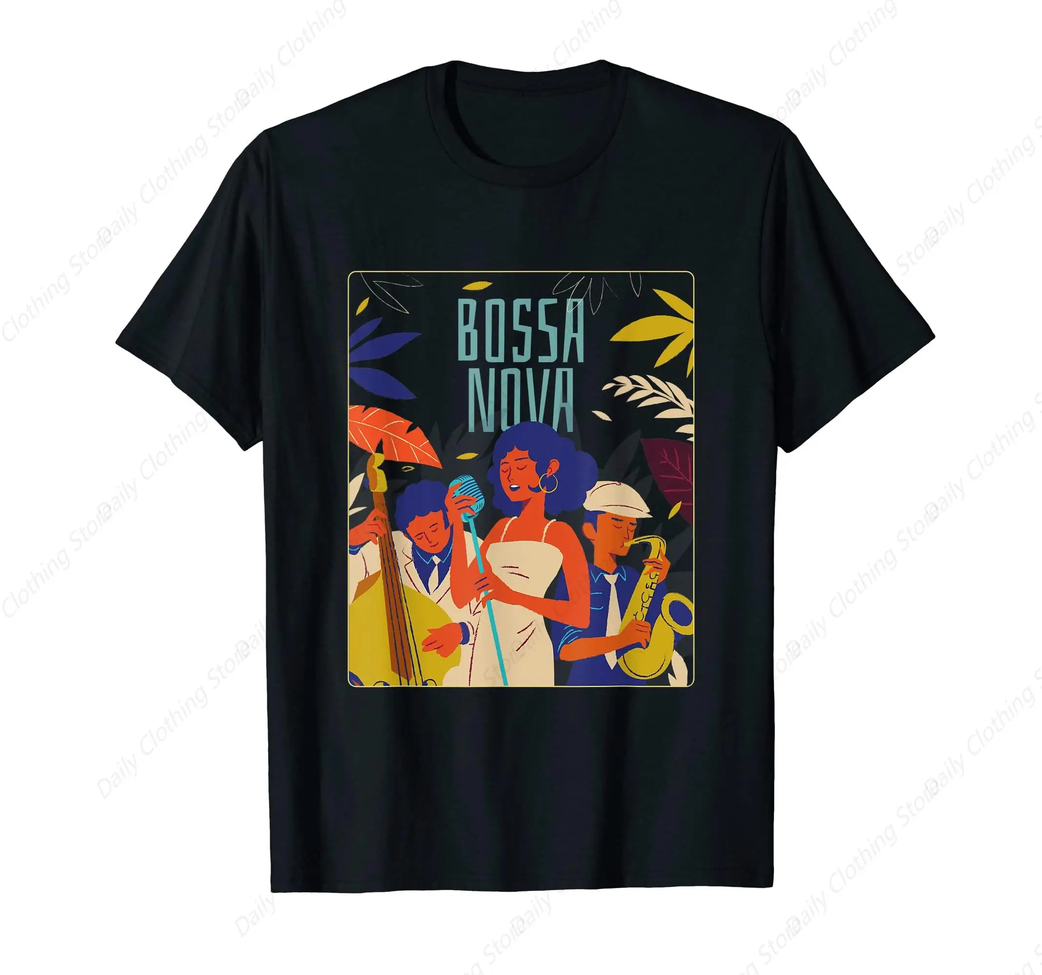 Bossa Nova Samba Music Jazz Brazil Brazilian Rio De Janeiro T-Shirt Funny Cotton Tops Leisure Tee Comfortable Clothing