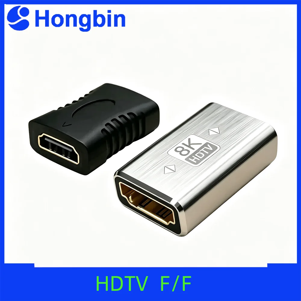 HDMI-Compatible HDMIFemale-to-Female Adapter Cable Extension High Definition Multimedia Interface Straight through Connector
