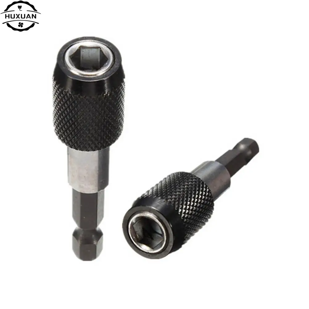Novo preto 1/4 hex haste liberação rápida broca elétrica chave de fenda magnética titular bit 60mm alta qualidade