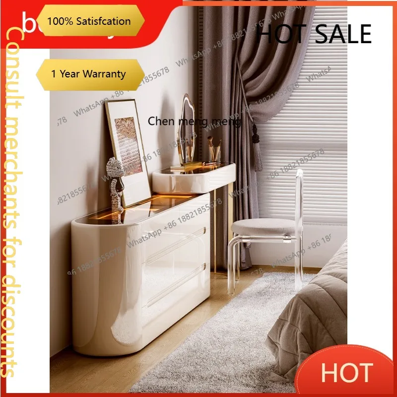 D5556 s6601 Dresser, chest of drawers, integrated French cream style, light luxury, high-end sense, bedroom, bedside cabinet, ma