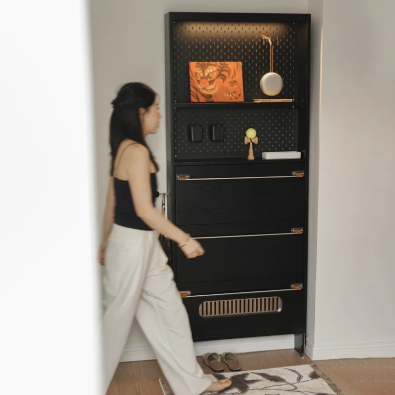 

Spanish shoe cabinet entrance cabinet integrated household door