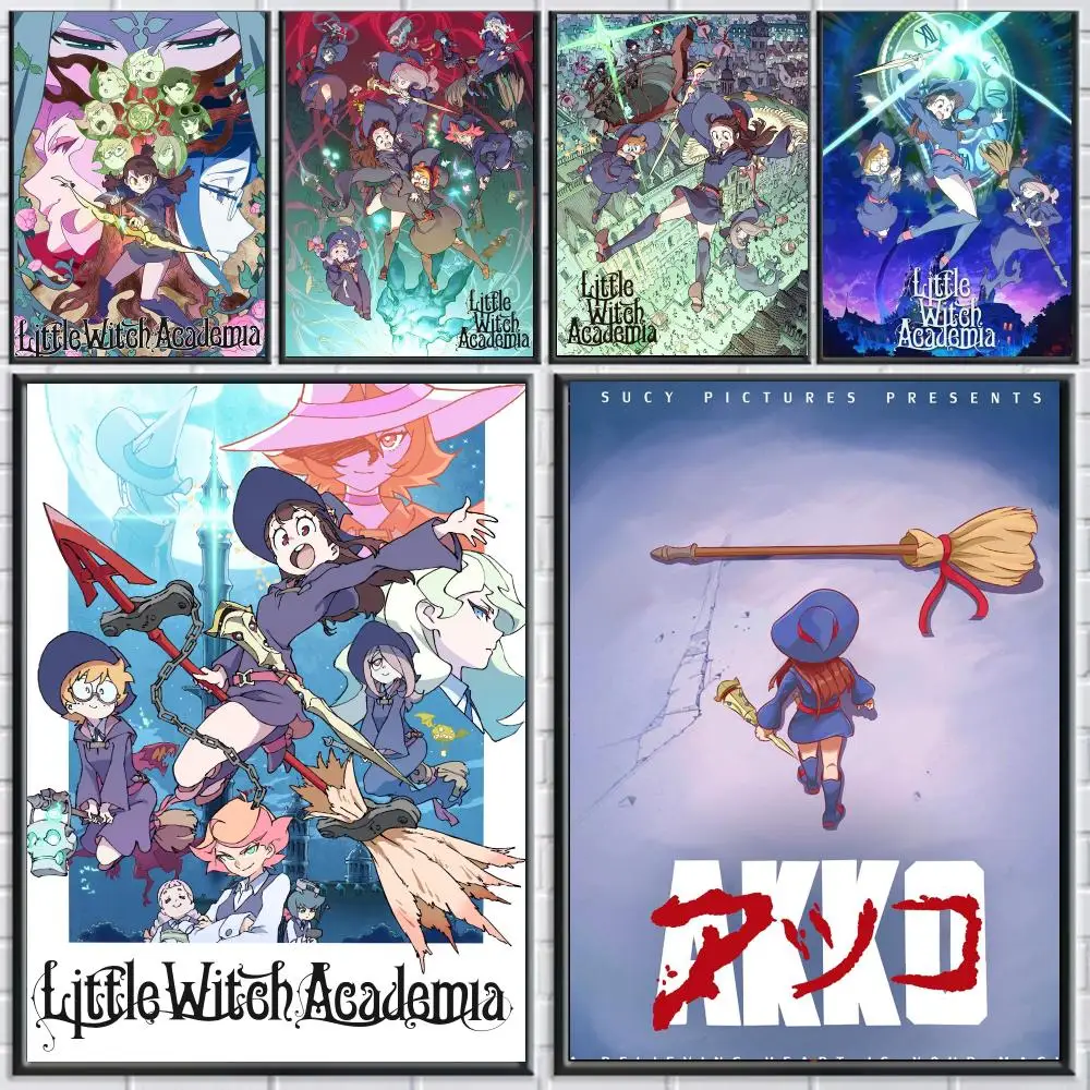anime L-Little Witch Academia-A Poster Peel and Stick Wall Art for Cafe Office Bar and Home Decoration