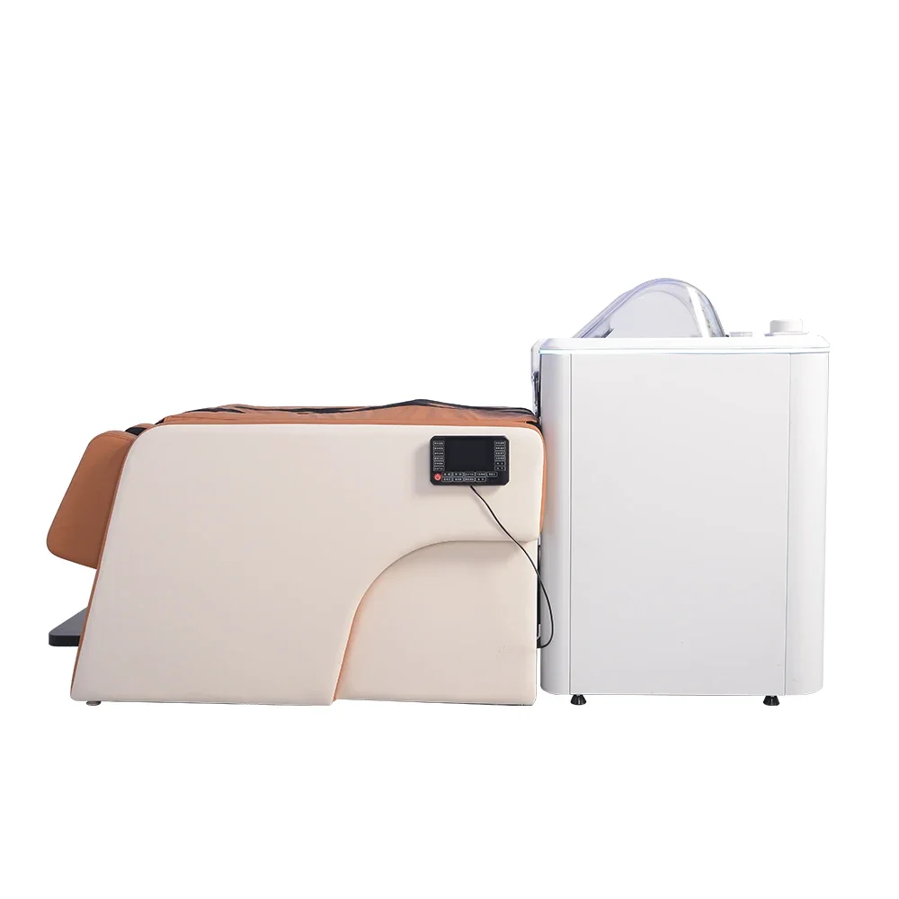 The new high-end one-click start automatic intelligent shampoo machine is free of artificial electric intelligent massage shampo