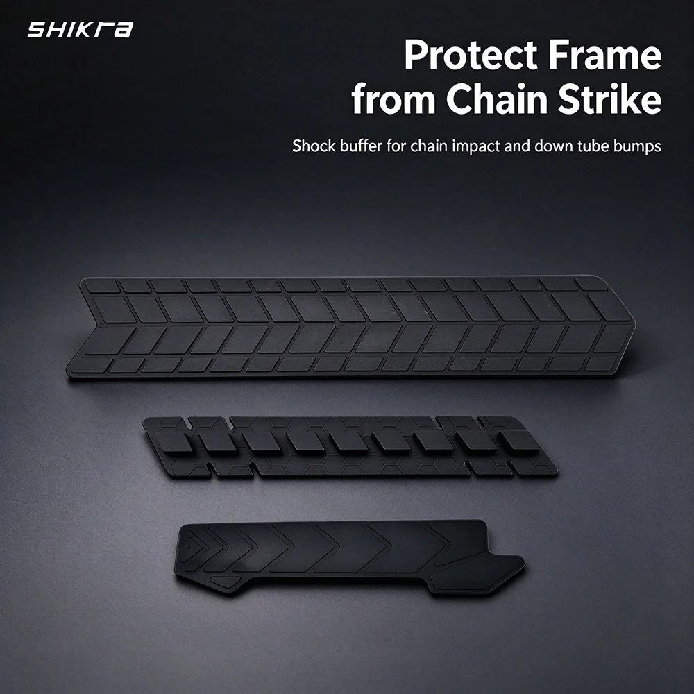 MTB Bike Frame Protector Silicone Chainstay Guard Chain Stay Protector Anti Chain Slap Downtube Sticker Cuttable