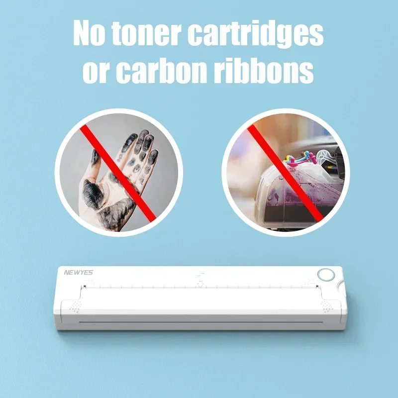 

In stock NEWYES Blue Tooth Pocket Photo Document Printer Portable Phone Digital Wireless A4 Thermal Printer