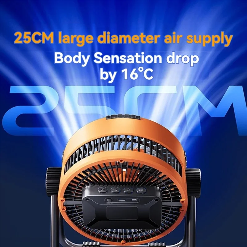 

Camping Fan With Strong Endurance And Multifunctional Night Light/Rechargeable/Hanging Dual-Purpose Intelligent Remote-ABXK