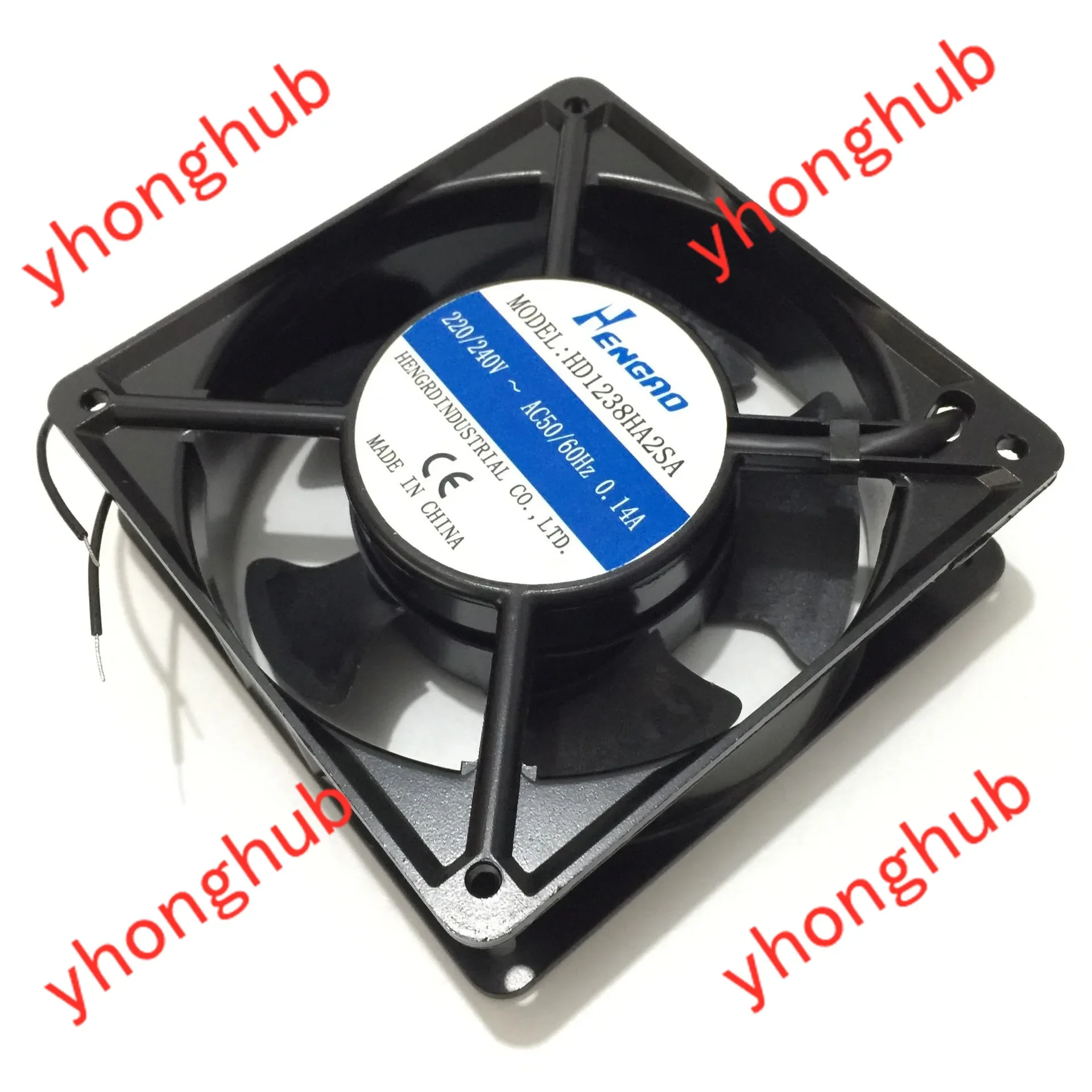 

HENGRD HD1238HA2SA AC 240V 0.14A 120x120x38mm 2-Wire Server Cooling Fan