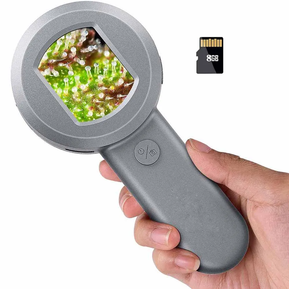 

Elikliv Portable 100X Digital Handheld Microscope Magnifier Portable Magnifying Glass for Coins Jewellery with light 2" Screen