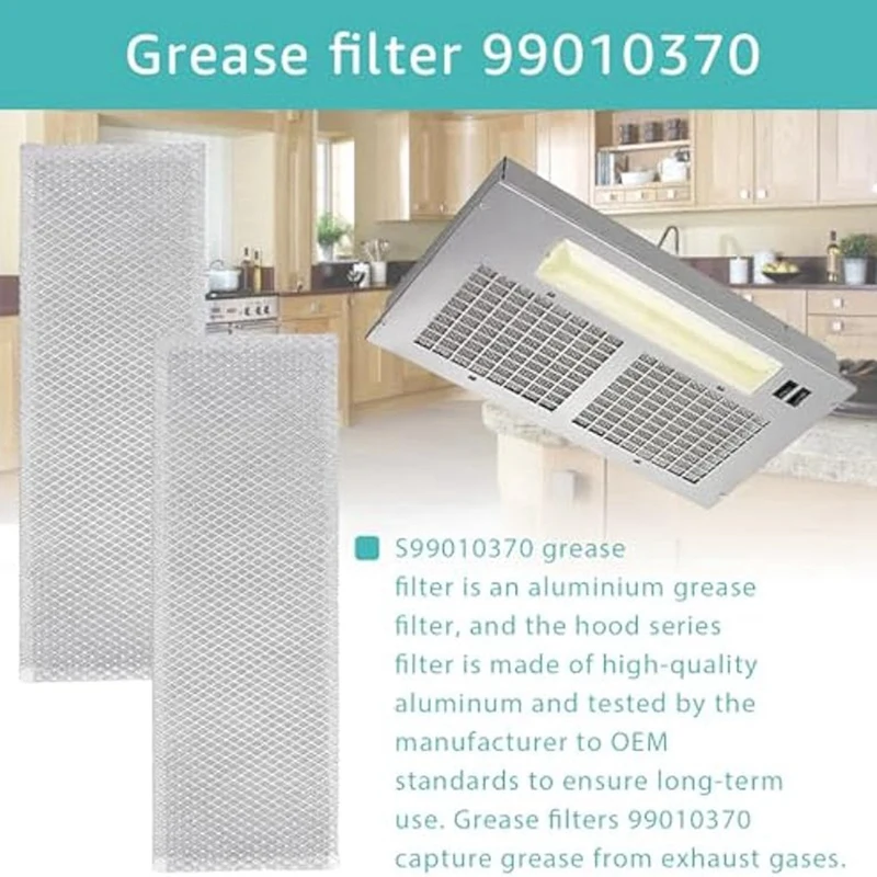 HOT Range Hood Filter S99010370 For Broan Nutone Range Hoods PM250 PM390 B08087922, AP5950107, SB08087661, 99010370, 2002603