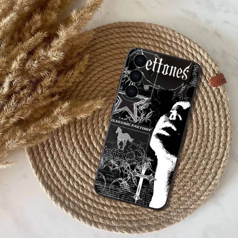Phone Case For Samsung S25,S24,S21,S22,S23,S30,Ultra,S20,Plus,Fe,Lite,Note,10,9,Band D-Deftones 5G Black Cover