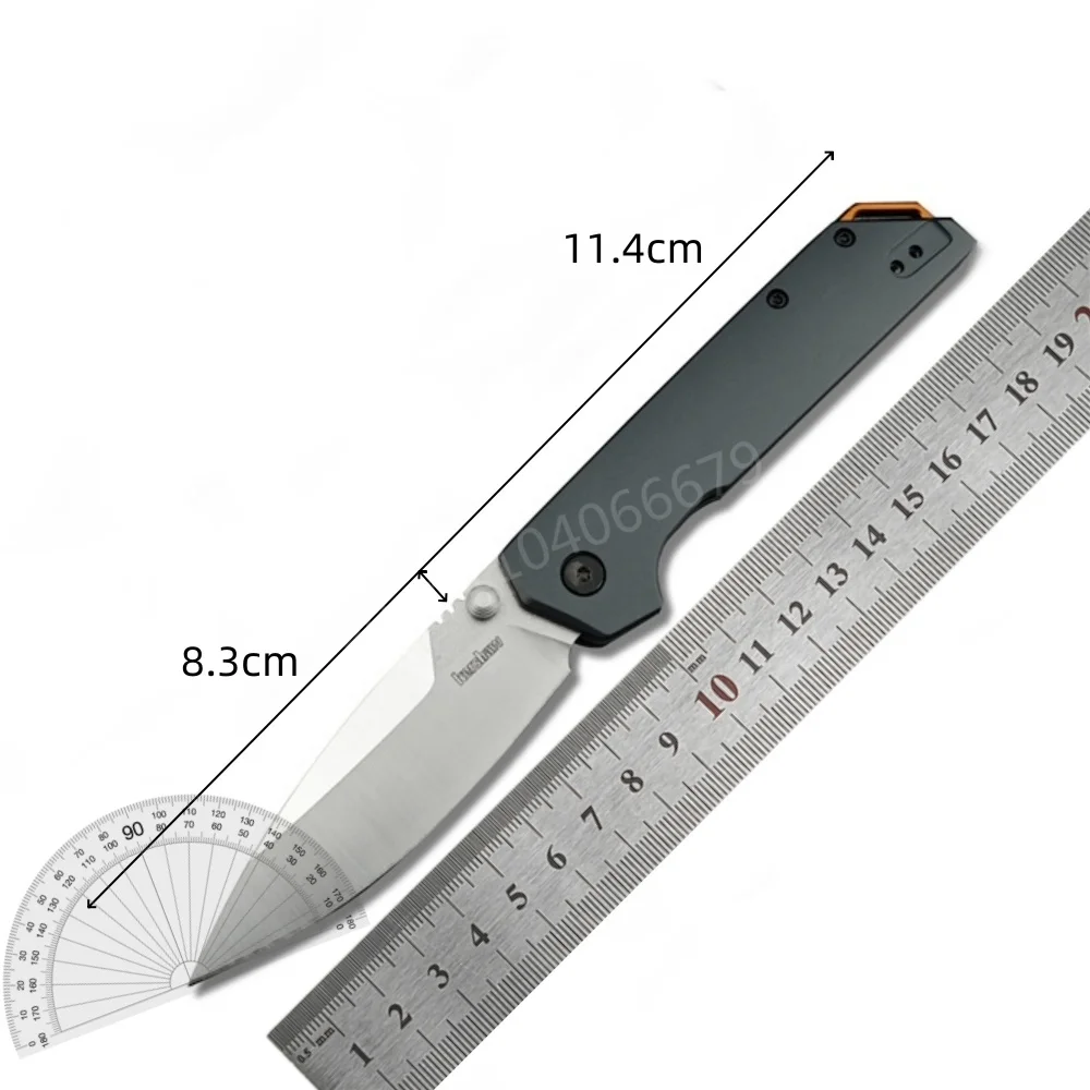 KS 2038 Gray/Black Aluminum / Satin D2 Folding Knife Tactical Camping Self Defense Pocket Jackknife EDC Outdoor Knife Hand Tools