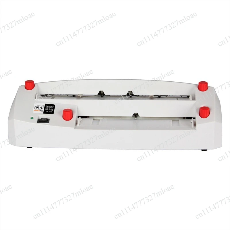 SK316 Heavy Duty Electric Business Card Cutter Micro Adjustable Right Angle 90×54mm Cutting Machine For 300g Paper Office