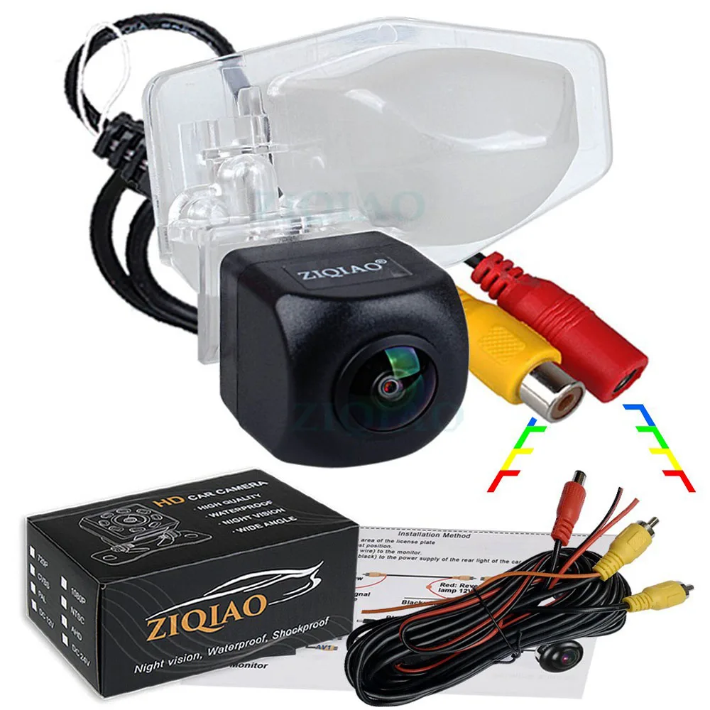 

ZIQIAO for Honda CRV FRV Fit Jazz Stream 2006-2016 Crosstour Odyssey 2009-2016 HRV Mobilio 2013-2019 HD Rear View Camera HS097