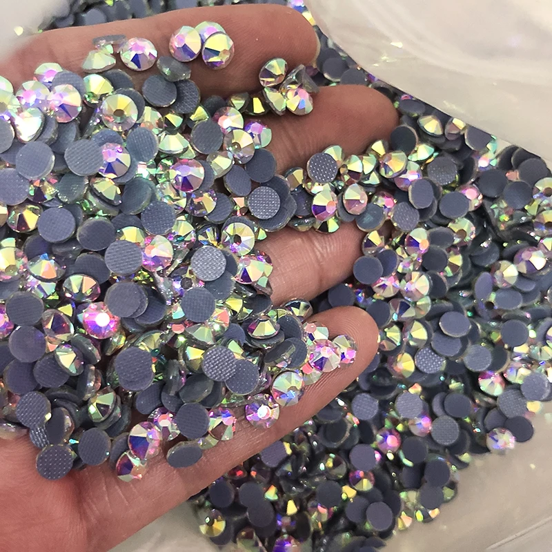 5A Top Quality 8 big 8 Small 16 facets 2078 cut hotfix rhinestone Iron crystal with super strong glue and high shine light