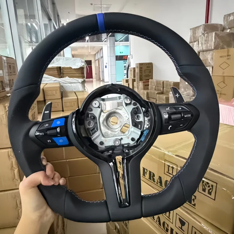 Car Steering Wheel Leather For BMW 3 Series 5 Series M3 M4 M5 M6 F30 F10 F15 F01 F20 E70 X6 X6 Steering Wheel Car Accessories