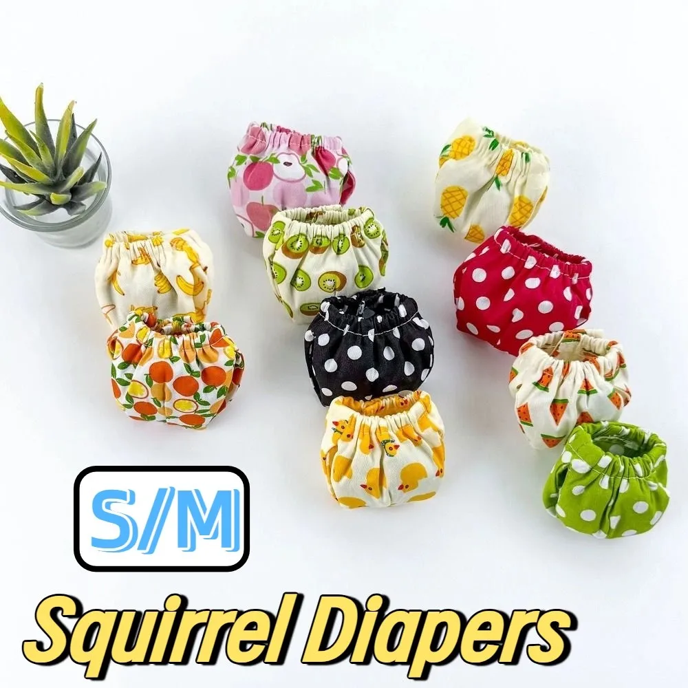 

Absorbent Squirrel Diapers Breathable Leak-Proof Pet Training Pants Comfortable Reusable Potty Training Underwear Rat