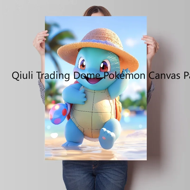 Anime Figures Pokemon Squirtle High Definition Painting Canvas Posters Prints Wall Art Picture for Living Room Murals Home Decor