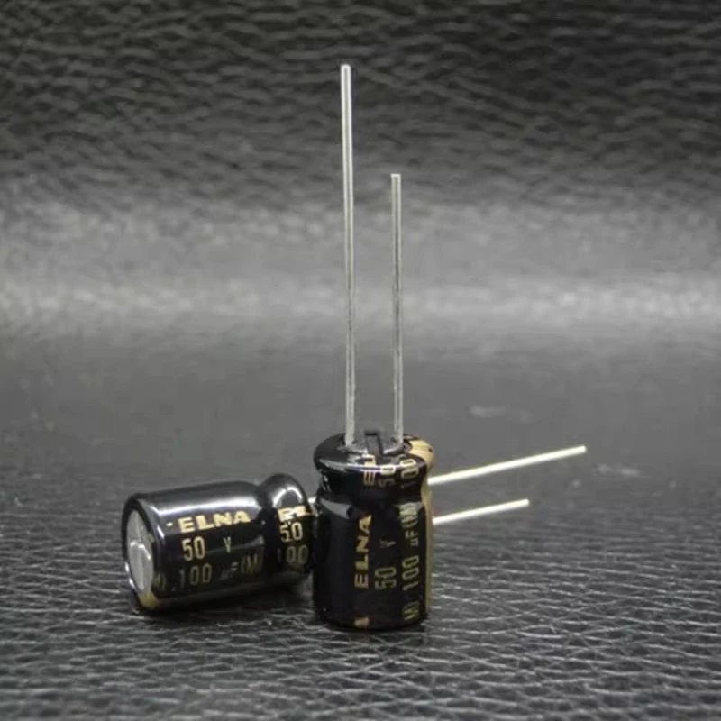 (2pcs) 100uf 50v ELNA RA3 50v100uF Audio fever aluminum electrolytic capacitor 8*11.5mm Through Hole Fixed Capacitor