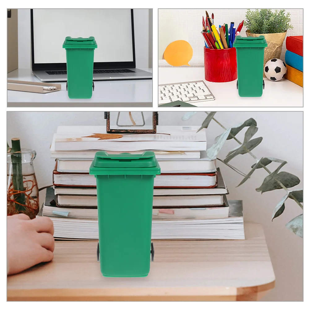 5pcs Multi-function Mini Desktop Trash Can Desktop Waste Bucket Office Table Waste Can