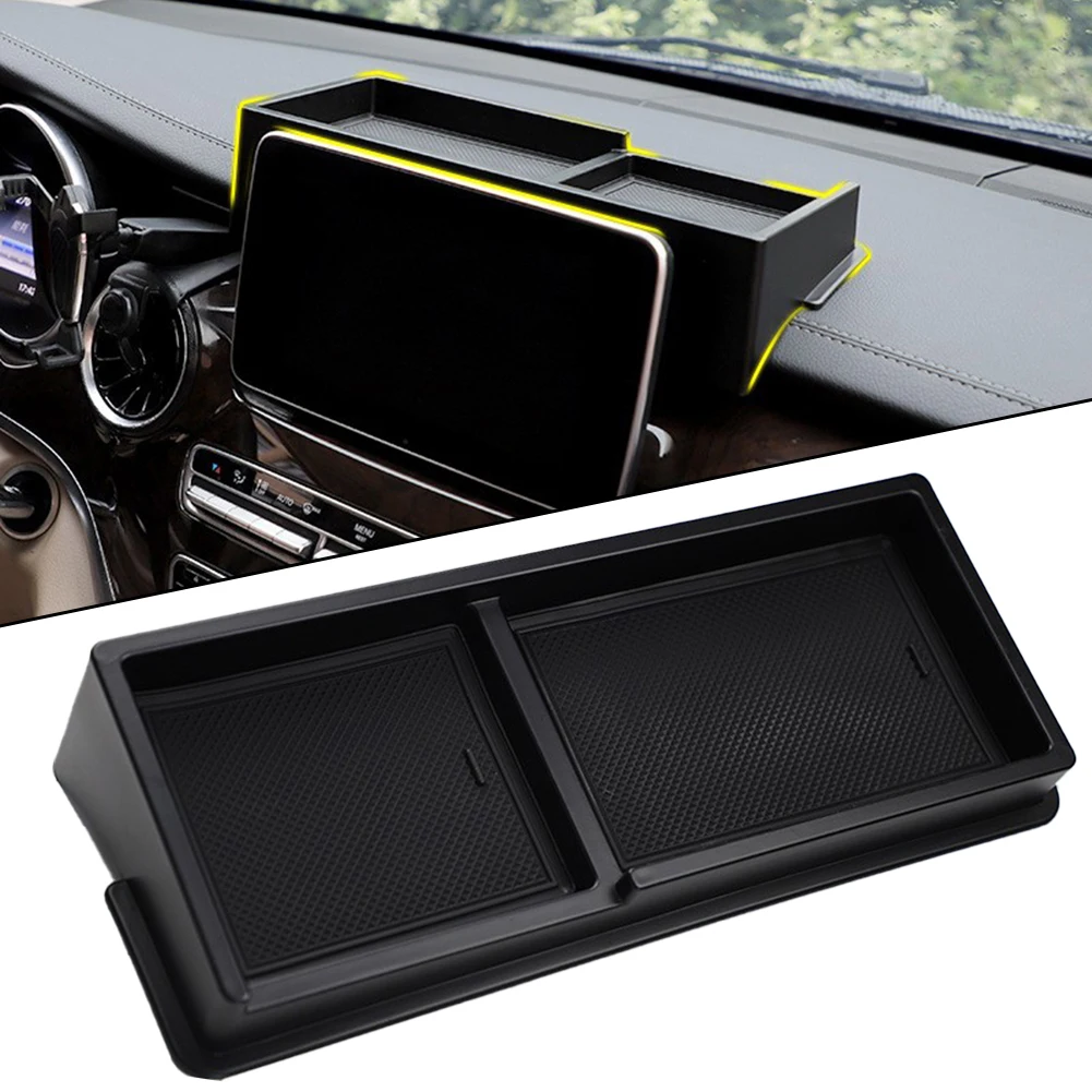 1pcs Car Navigation Screen Rear Storage For Mercedes For W447 For V-CLASS V260 2016-2020 Front Dashboard Storage Box