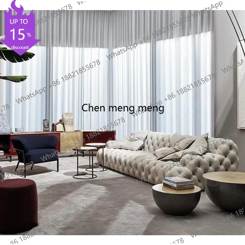 

N178 Роскошный и изысканный итальянский кожаный диван в современном минималистичном стиле для шикарной гостиной