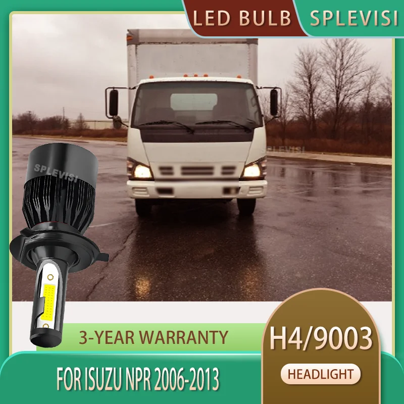 Reduce Eye Strain with 6000K White Light Car LED Headlight Bulb Hi Lo Beam For Isuzu NPR 2006 2007 2008 2009 2010 2011 2012 2013