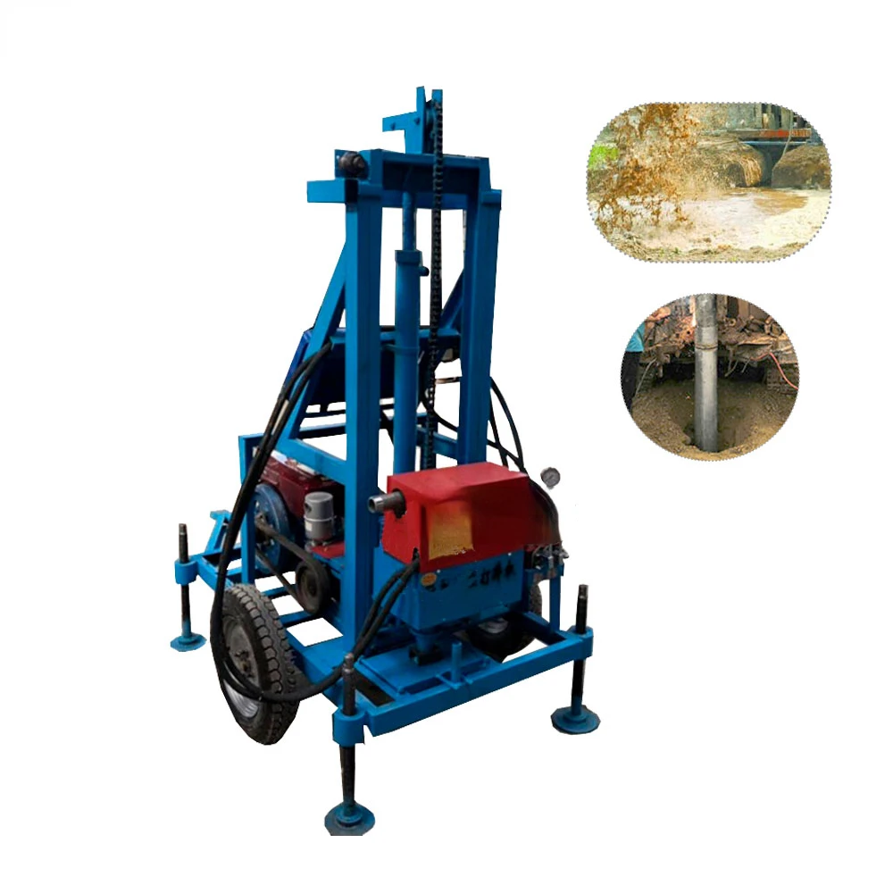 Small Water Well Drilling Machine Borehole Rig Well Drilling Machine  Machine Core Mine Rock Water Well 22 Horsepower