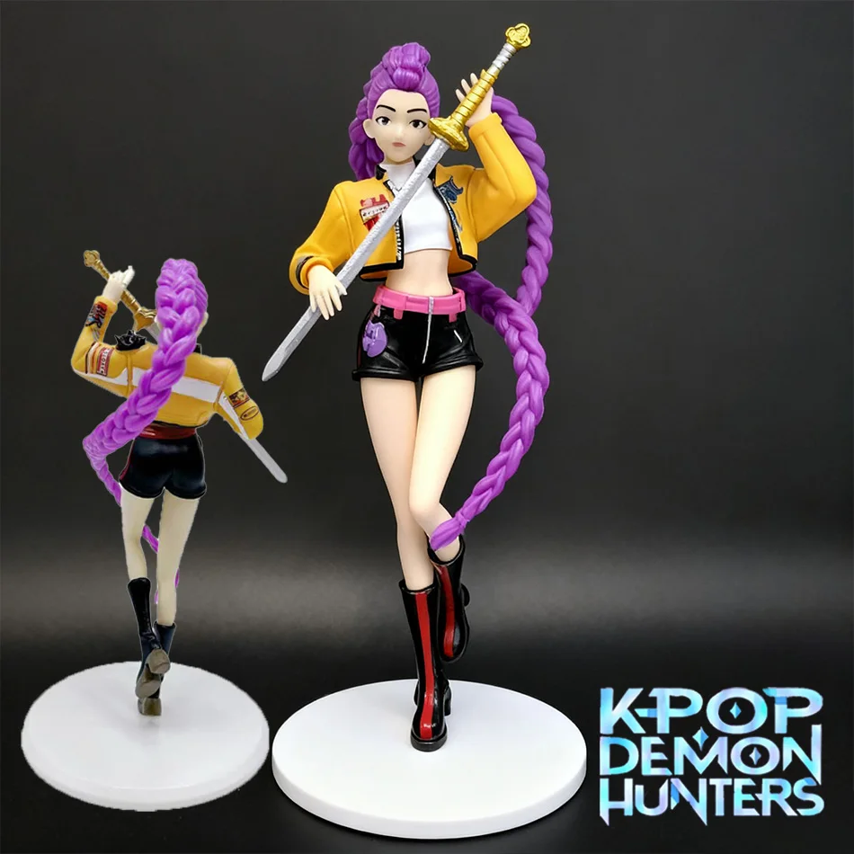 Kpop 데몬 헌터즈 피규어 PVC 루미 모델 애니메이션 피규어 컬렉션 스태츄 데스크 장식 인형 어린이 장난감 할로윈 선물