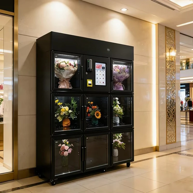 Customized Self Service Flower Vending Machine Intelligent Touch Screen Bouquet Flower Vend Machine With Humidity Control