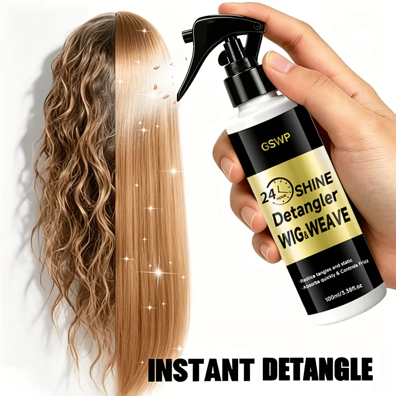 GSWP 10-in-1 Wig Care Conditioning Spray, Heat Protection & Anti-Static, Hydrating Treatment for Dry Synthetic.100/200ml