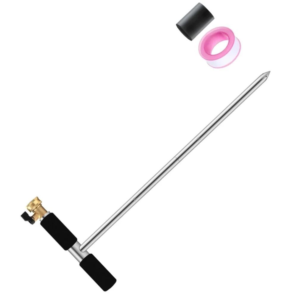 Stainless Steel Deep For Root Irrigation Tool with T Shaped Handle for Efficient Hydration of Shrubs and Perennials