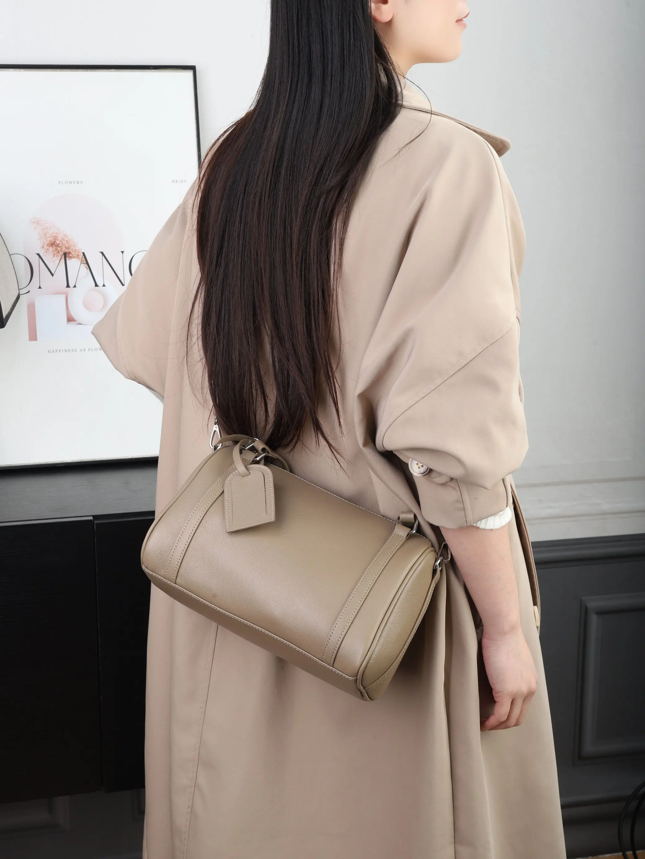Genuine Leather Women Shoulder Crossbody Bags Luxury Designer Ladies Boston Bag for Woman Large Capacity Underarm Bag Purse 2026