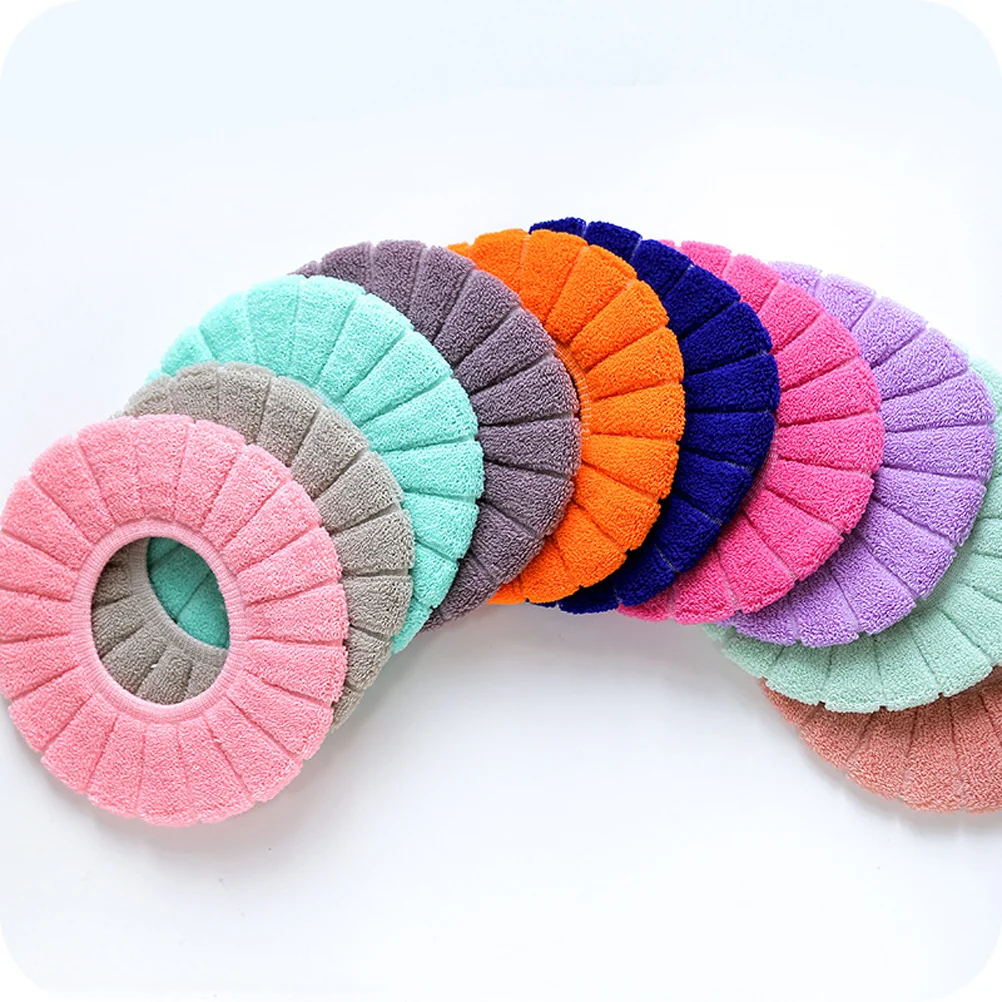 

Toilet Seat Cover Pad Washable Warm Cushion Comfortable Touch Fast Drying Easy Travel Lake Blue Toilet Seat Cover