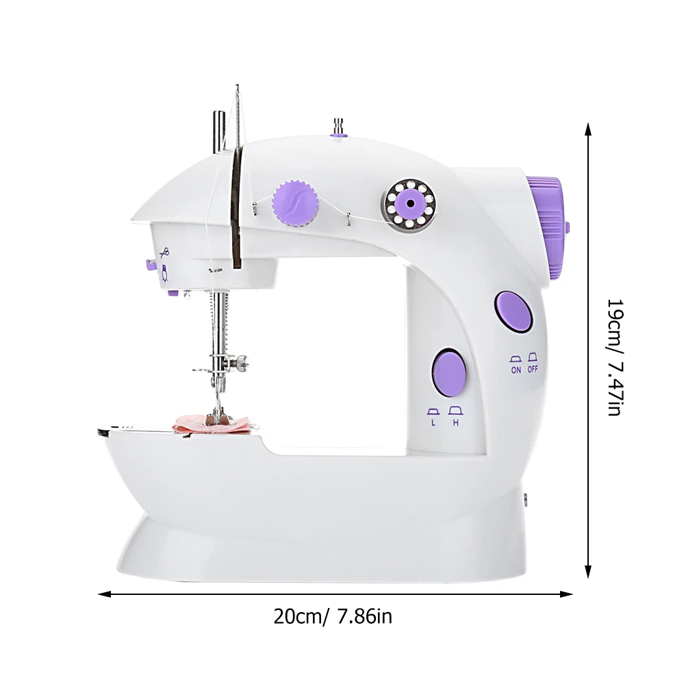 

Mini Handheld Machine Electric Double Thread Small Portable Foot Mini Sewing Machine Pedal Needle Threader Basic Features