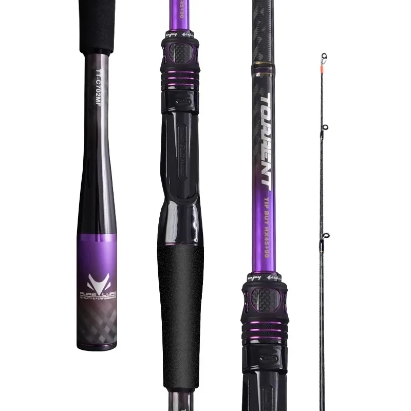 PURELURE TT Fuji Alconite Ring Ultralight Lure Fishing Rod High Carbon Long Casting Spinning Casting Fishing Pole