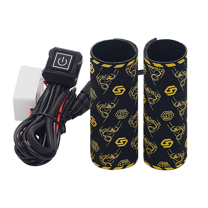 

12V Motorcycles Heated Handles Grips Snowmobile ATV Handlebar Heater Warmer Kit For Snowmobile Heated Steering Wheel Universal