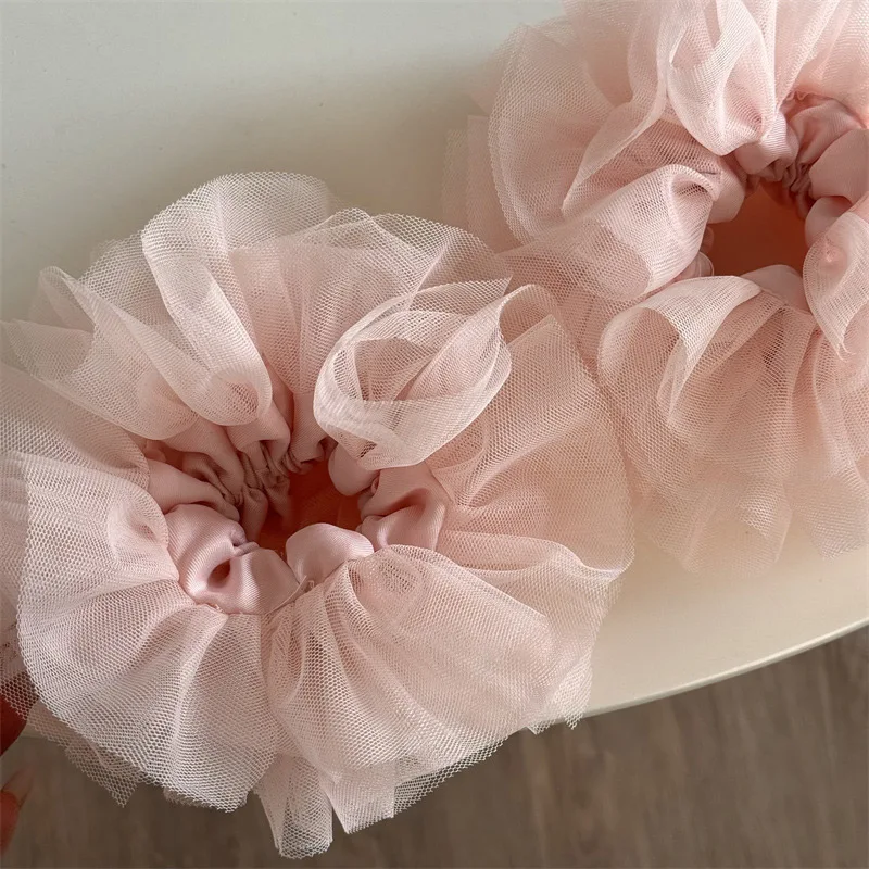 Rosa laço princesa estilo faixas de cabelo elegante doce moda versátil artesanal laço de cabelo rabo de cavalo coque 2025 meninas acessórios para o cabelo