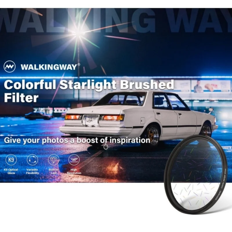 

Walking Way Colorful Starlight Lens Filter Irregular Starburst Filter Cinematic Special Effect Filter for Camera Accessories