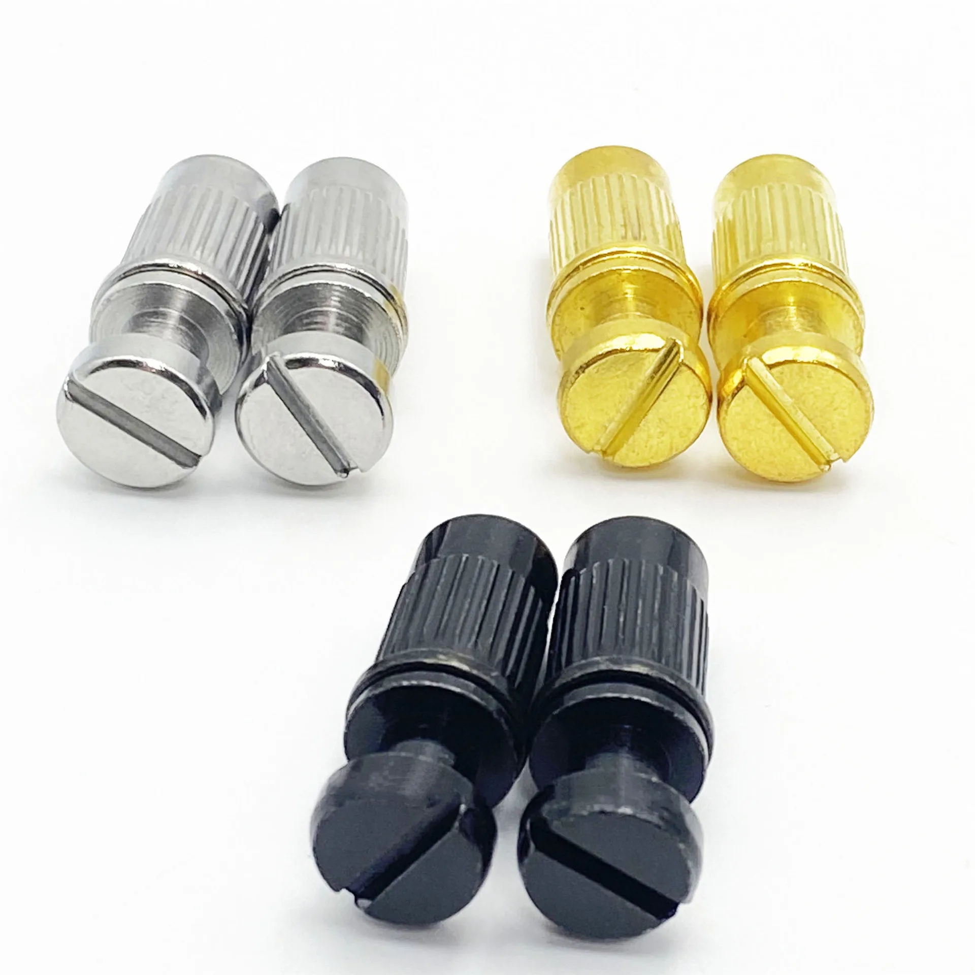Electric Guitar Bridge Studs Height Adjustment Thumbwheel Screws Post Locking Knurled Knobs for LP Guitar Tune-O-Matic Tailpiece
