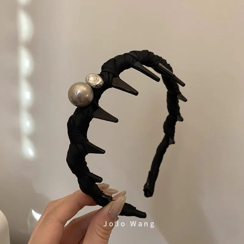 

Pearl headband for girls women 2025 new hair accessories band hoop fascinators elegant Designer fashion vintage 2025 makeup kpop