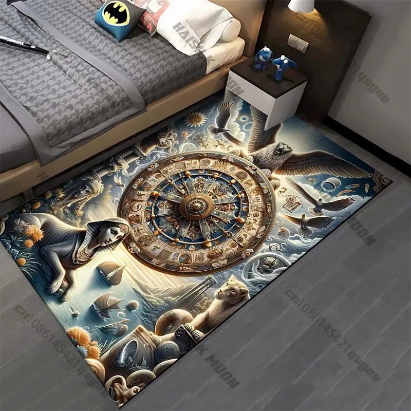 Cosmic journey symbolism and mythology carpet Yoga living room room decor children's crawling mat doormat area rug