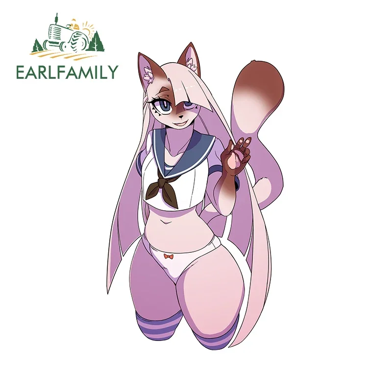 

EARLFAMILY 13cm for Furry Motorcycle Car Stickers RV VAN Funny Decal Motorcycle Campervan Waterproof Sticker Decoration