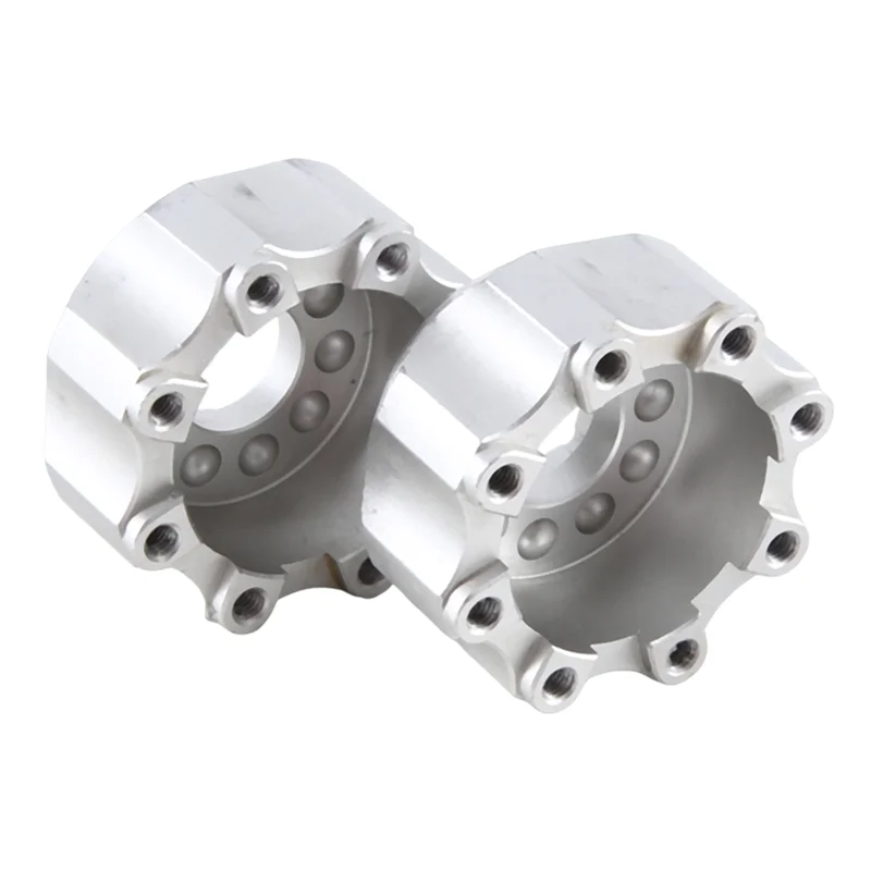 Hot-4 個合金ホイールアダプター 3.8 インチホイールアダプター PL プロリン 3.8 インチ 8X32 から 17 ミリメートルホイールアクセサリーシルバー