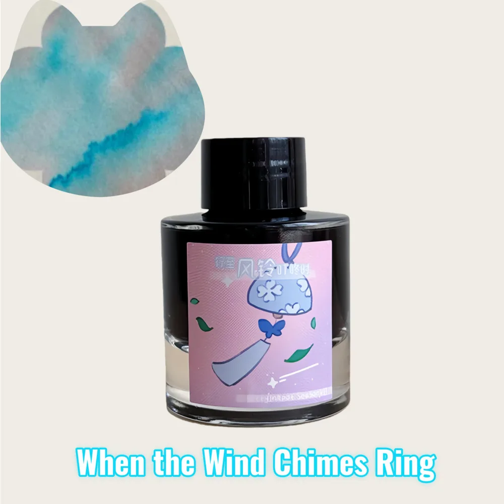 Kittyinkpot Ink Season 7, When The Wind Chimes Ring, Chromatography Ink，shading Ink 35ml