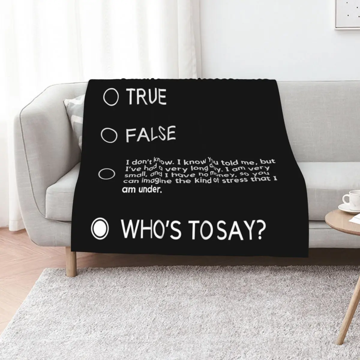 

Who's To Say John Mulaney Throw Blanket Decorative Throw christmas gifts Thins for sofa Blankets