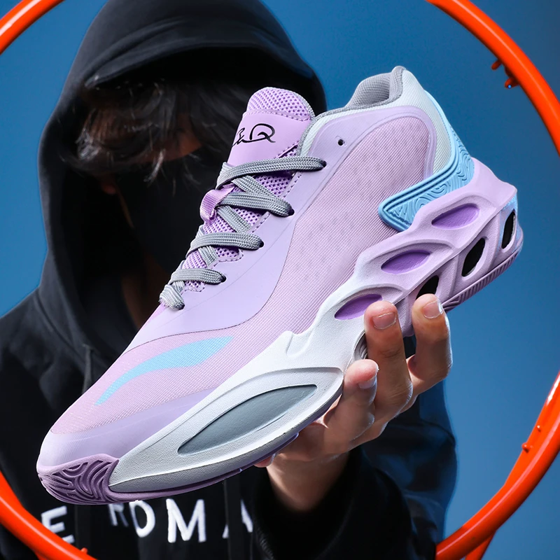 

Мужские кроссовки Double Star, баскетбольные кроссовки для улицы, с противоскользящей подошвой, дышащие, с надежной поддержкой, мужские кроссовки для уличного баскетбола